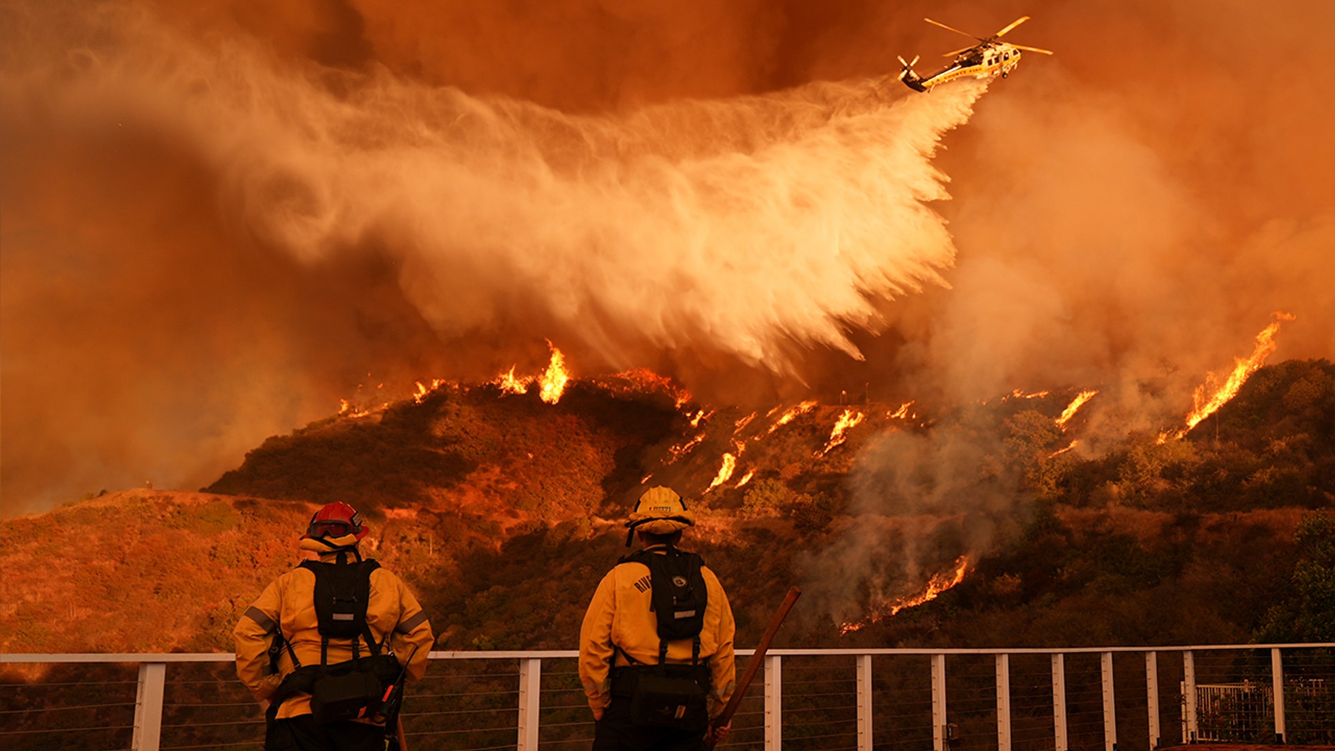 Los Angeles wildfires death toll rises as crews fight heavy winds to save homes, landmarks