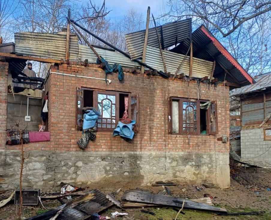 Fire in Baramulla claims life of specially-abled youth, reduces house to ashes