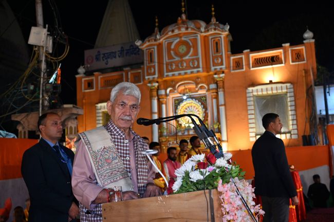 Jammu is not only a city of temples, but it is also axis of our eternal culture: LG Sinha