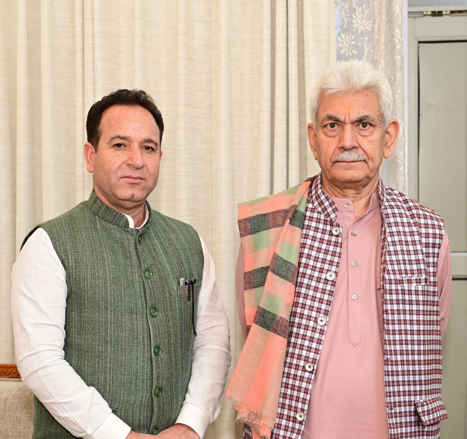 Leader of Opposition Sunil Sharma calls on LG Sinha ahead of Budget Session