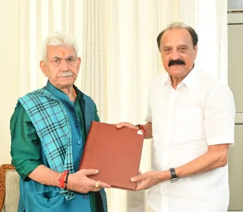 MLA Samba, BJP Spokesperson call on LG