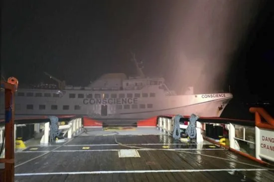 Drones strike ship carrying aid to Gaza, organisers say