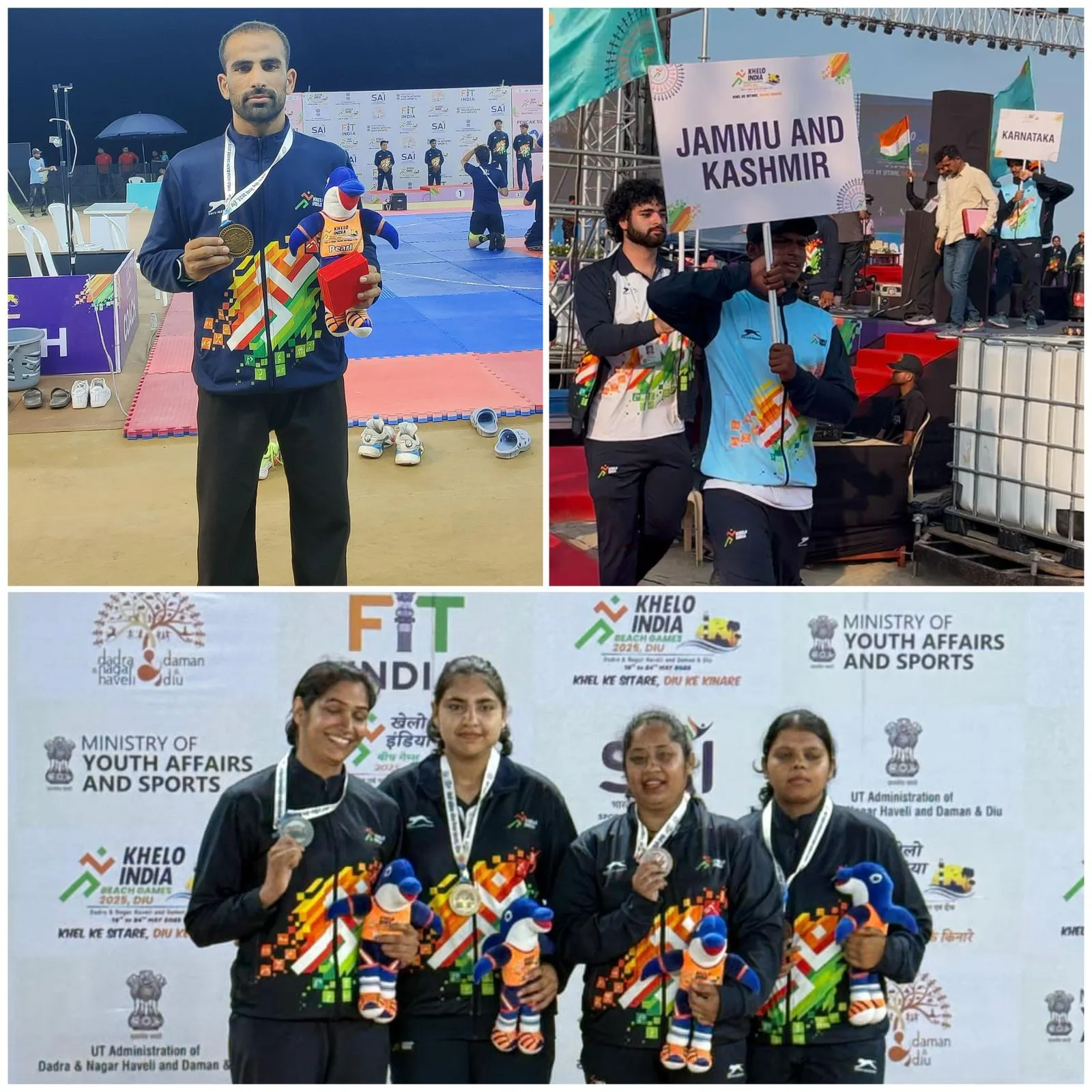 J&K shines at Khelo India Beach Games 2025 with stellar 9-medal tally