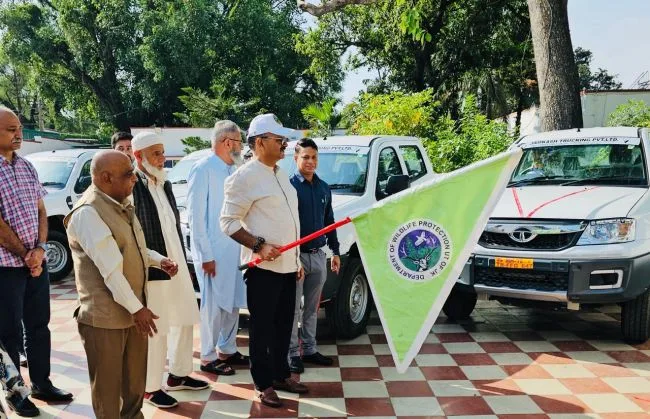 Javed Rana flags off Wildlife Rescue Vehicle Fleet at Jammu to combat human-wildlife conflict