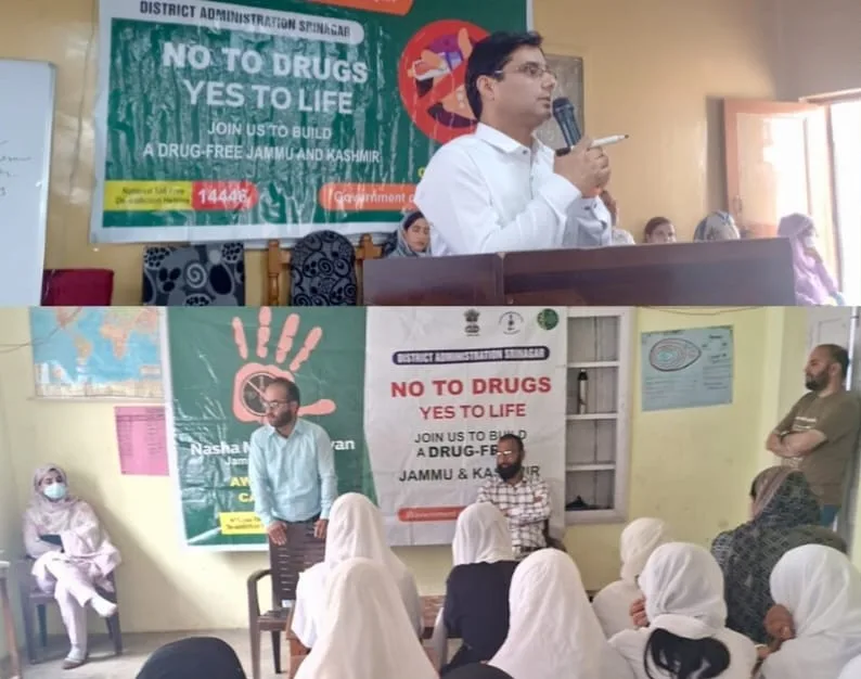 Srinagar District admin spreads awareness on growing menace of drug abuse