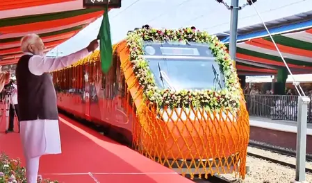 PM Modi flags off Katra-Srinagar Vande Bharat Express