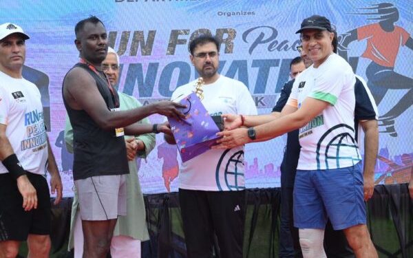 Satish Sharma flags off “Run for Peace and Innovation” at University of Jammu