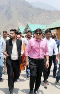 SANJY-2025: DC Sgr, SMC Commnr visit Yatra Transit Camp Pantha Chowk