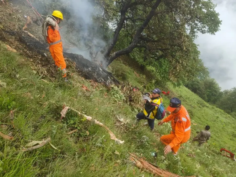 Chopper crashes near Kedarnath, all seven on board killed