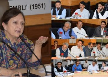 Committee on Estimates reviews Jal Shakti Deptt’s functioning, progress on WSSs in J&K