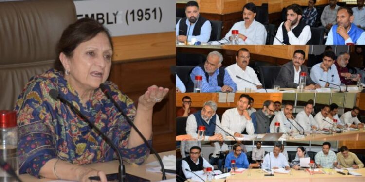 Committee on Estimates reviews Jal Shakti Deptt’s functioning, progress on WSSs in J&K