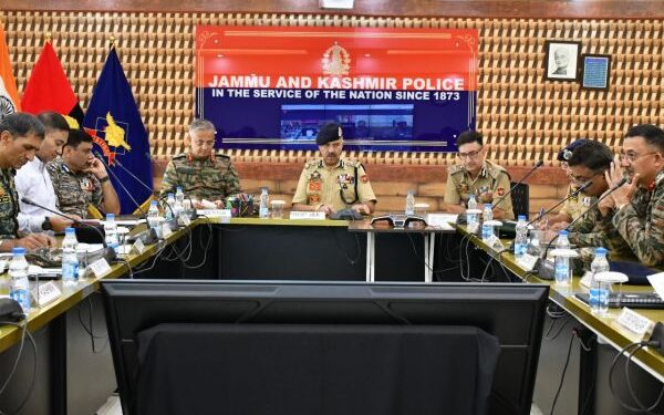 DGP chairs security review meeting at PCR Kashmir