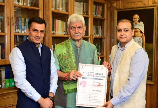 Chief Convener Chinar Book Festival, Director National Book Trust, others call on LG