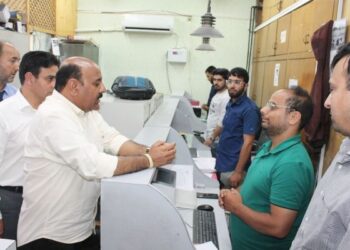 Dy CM conducts surprise inspection of CE R&B, PMGSY offices in Srinagar