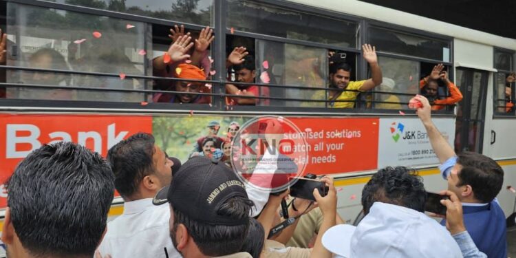 First batch of 5,485 Amarnath pilgrims reaches Qazigund