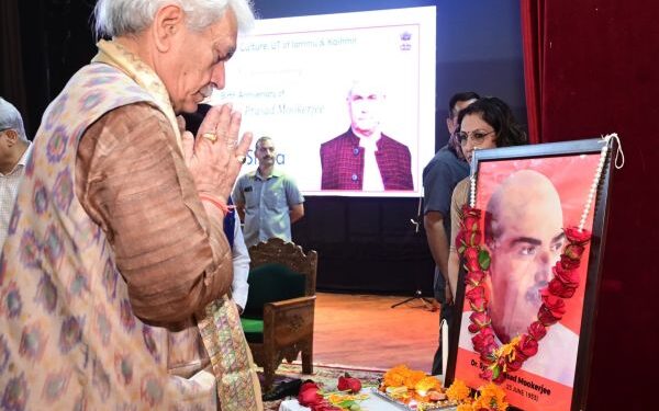 Syama Prasad Mookerjee sacrificed his life for unification of J&K with India: LG Sinha