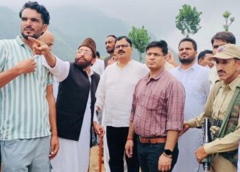 Rana visits Balakote to assess damages caused by heavy rains, landslides