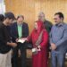 Sakeena Itoo distributes relief cheques worth Rs 13 lakh among fire victims in Baramulla