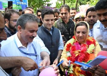 Sakeena Itoo inaugurates NTPHC, Sheep Extension Centre at Khull Kulgam