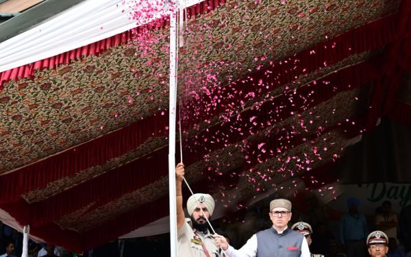 Omar becomes first elected CM in 8 years to unfurl tricolour in JK