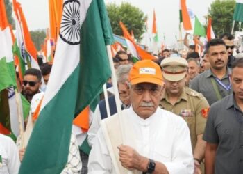At Tiranga Rally, LG Sinha praises security forces for avenging Pahalgam attack