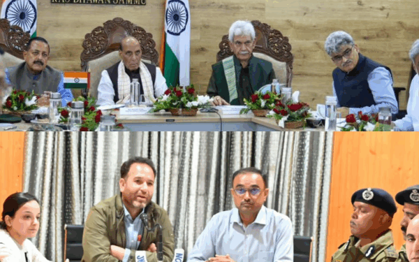 LoP Sunil Sharma updates Rajnath Singh on Chasoti ground realities