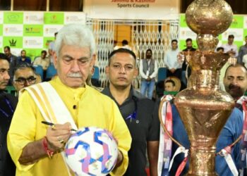 LG attends Qualifier 2 match of Kashmir Super League-2025 at TRC ground, Srinagar