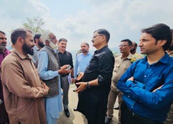 Rana conducts extensive tour of landslide-affected areas of Surankote, Mendhar