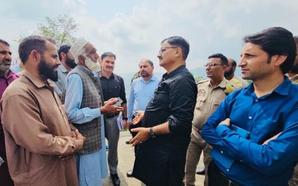 Rana conducts extensive tour of landslide-affected areas of Surankote, Mendhar