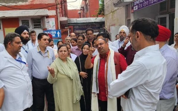 Sakeena Itoo assesses medical care facilities at Govt Hospital Gandhinagar Jammu