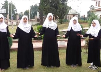 Specially-abled students perform national anthem in sign language in Srinagar on Independence Day