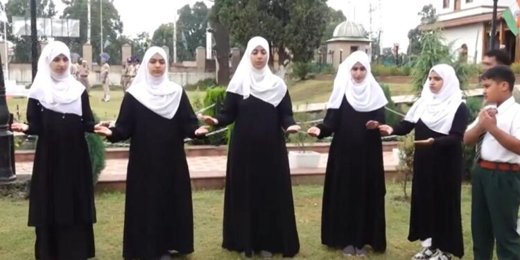 Specially-abled students perform national anthem in sign language in Srinagar on Independence Day