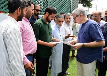 CM Omar Abdullah meets public at Raabita Outreach Office