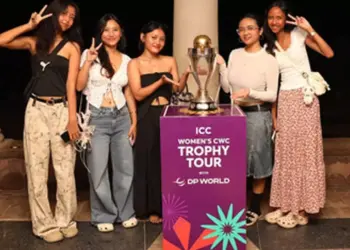 From Brahmaputra to classrooms: ICC Women’s World Cup trophy visits Guwahati’s historic landmarks