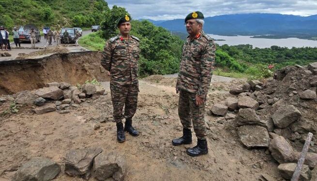 DG BRO reviews flood damage to Jammu roads