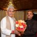 Baijayant Panda, Dr. Karad meet LG Sinha