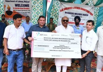 Dy CM inaugurates awareness camp on JKBOCWWB schemes at Nowshera