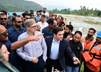 CM Omar Abdullah assesses flood damage, oversees restoration efforts Kulgam district