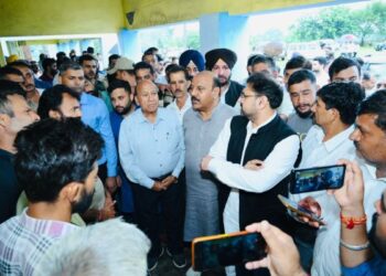 Dy CM visits flood-affected areas in Jammu, Rajouri districts to assess damage caused by heavy rainfall
