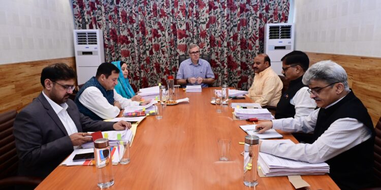 CM Omar Abdullah chairs Cabinet Meeting