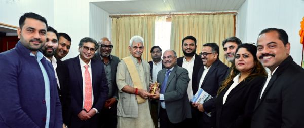 Indo-Australian delegation meets LG Sinha, proposes CSR initiatives for sustainable development in J&K