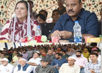 Surinder Choudhary, Sakeena Itoo visit DH Pora Kulgam
