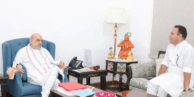 LoP Sunil Sharma meets HM Amit Shah