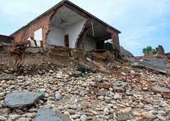 50 structures damaged due to land sinking in Poonch