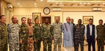 LG interacts with Officers Attending NDC Course