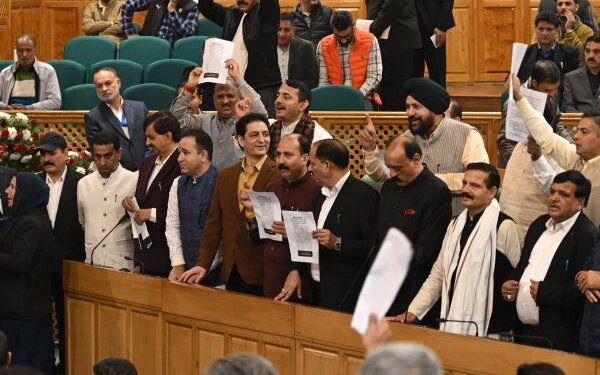 BJP MLAs walkout of J&K Assembly over demand for discussion on floods