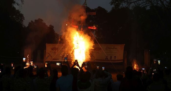 Dussehra celebrated in Srinagar’s Sher-e-Kashmir stadium