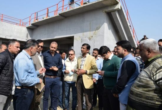 Div Com inspects operational readiness of 60 MLD STP Noorbagh