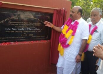 Dy CM lays foundation stones for key road projects in Sunderbani Rajouri