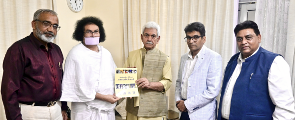 LG hosts dignitaries and releases Punjabi poetry book at Raj Bhawan